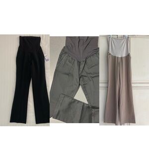 Lot of 3 motherhood maternity work pants